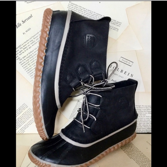 Sorel Leather Rubber Waterproof Lace Up Boot  40/9 - Picture 6 of 6